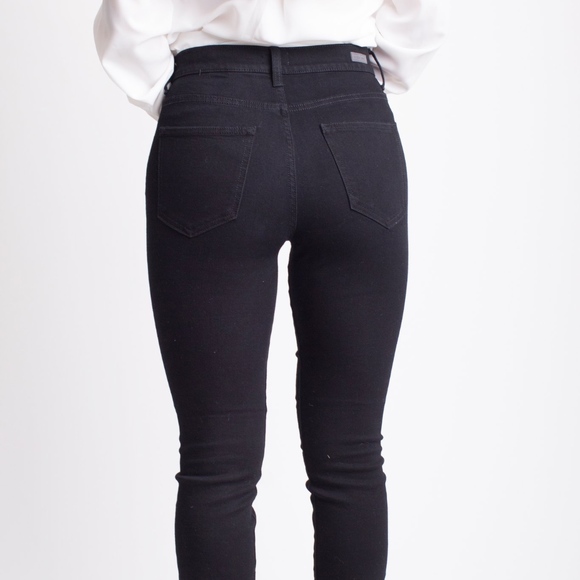 Black High Rise Skinny Jeans - Picture 5 of 6
